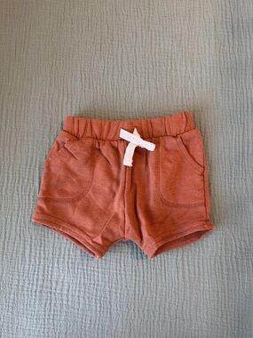 Garanimals Rusty Orange Terry Shorts with White Drawstring
